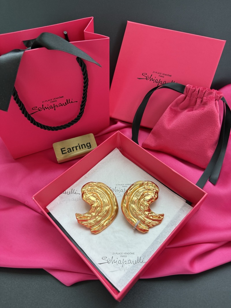 Серьги в виде волны Schiaparelli