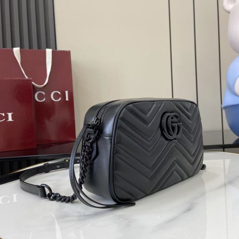 Черная сумка-бумажник Gucci с логотипом GG