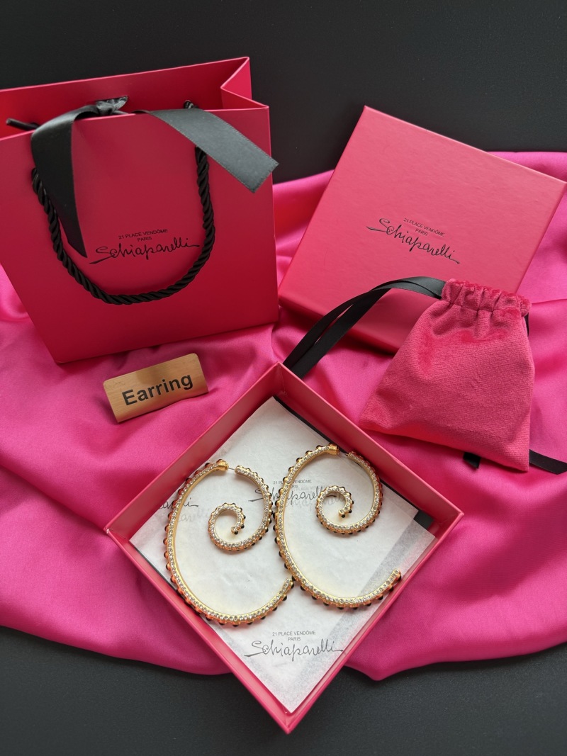 Серьги с кристаллами Schiaparelli