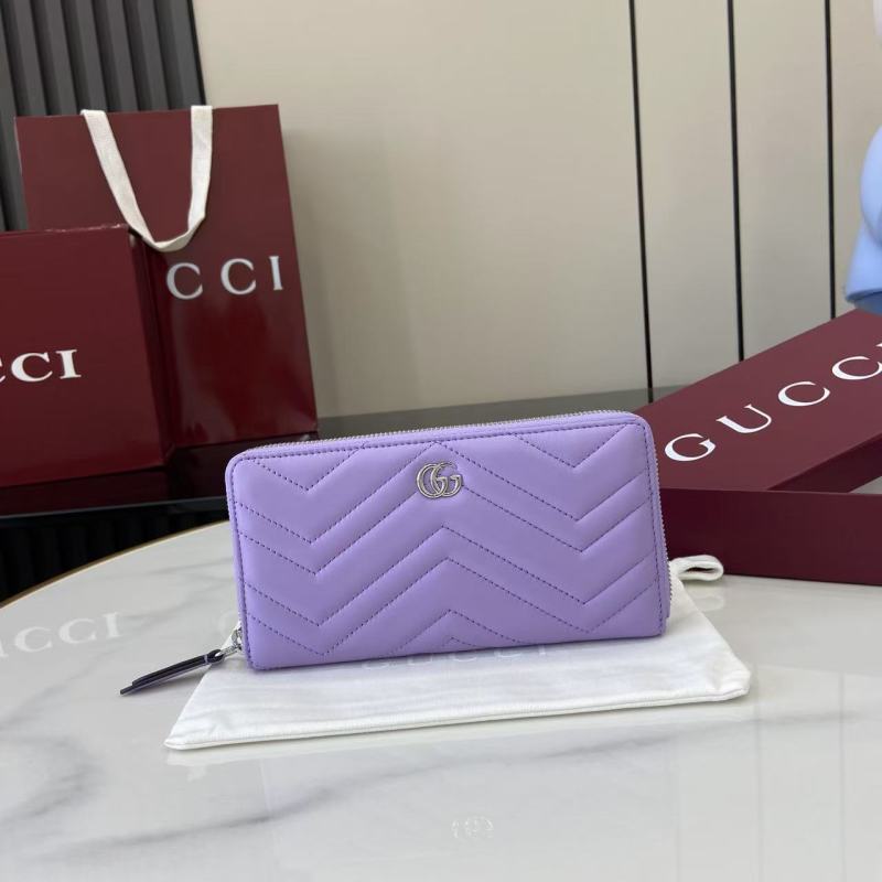 Портмоне Gucci фиолетовое с молнией