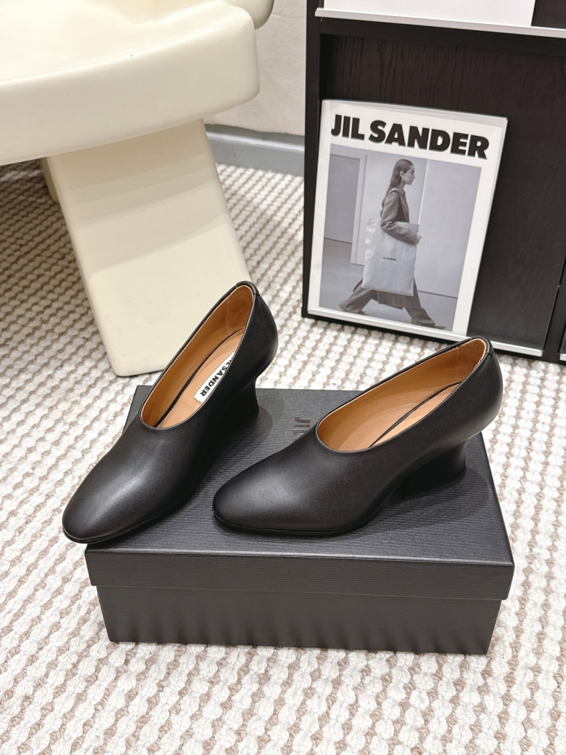 Женские туфли Jil Sander, черные, 8 см