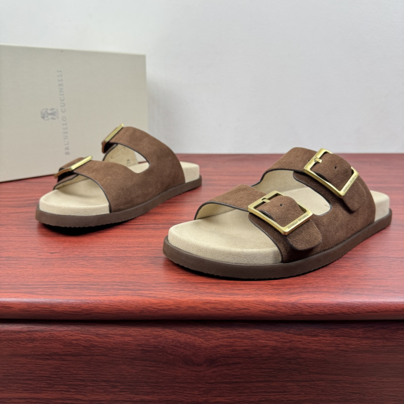 Мужские шлёпанцы Brunello Cucinelli