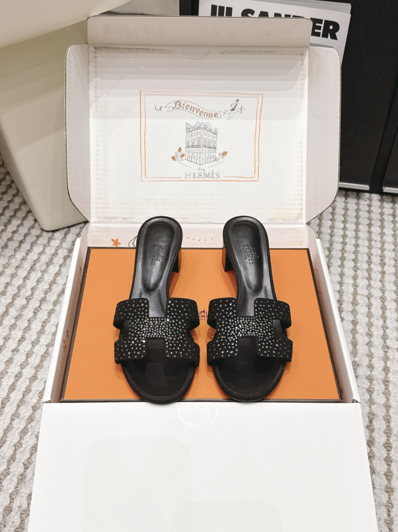 Женские сандалии Hermes с декором из страз Hermès