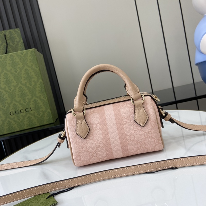 Женская сумка Gucci розовая с логотипом