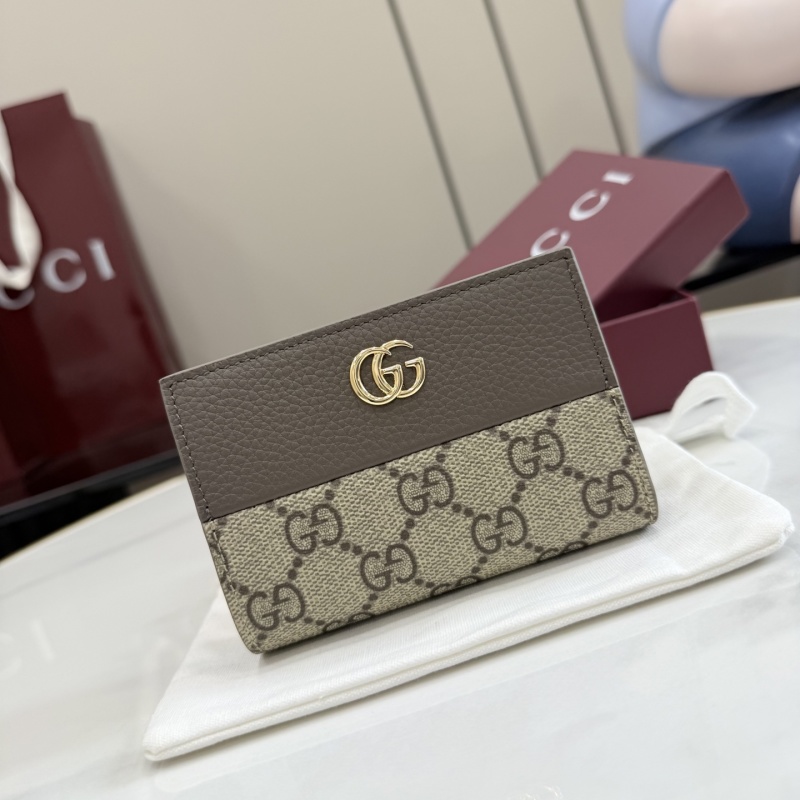 Портмоне Gucci GG с золотым логотипом