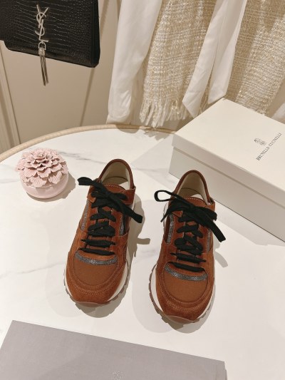 Кроссовки Brunello Cucinelli из замши