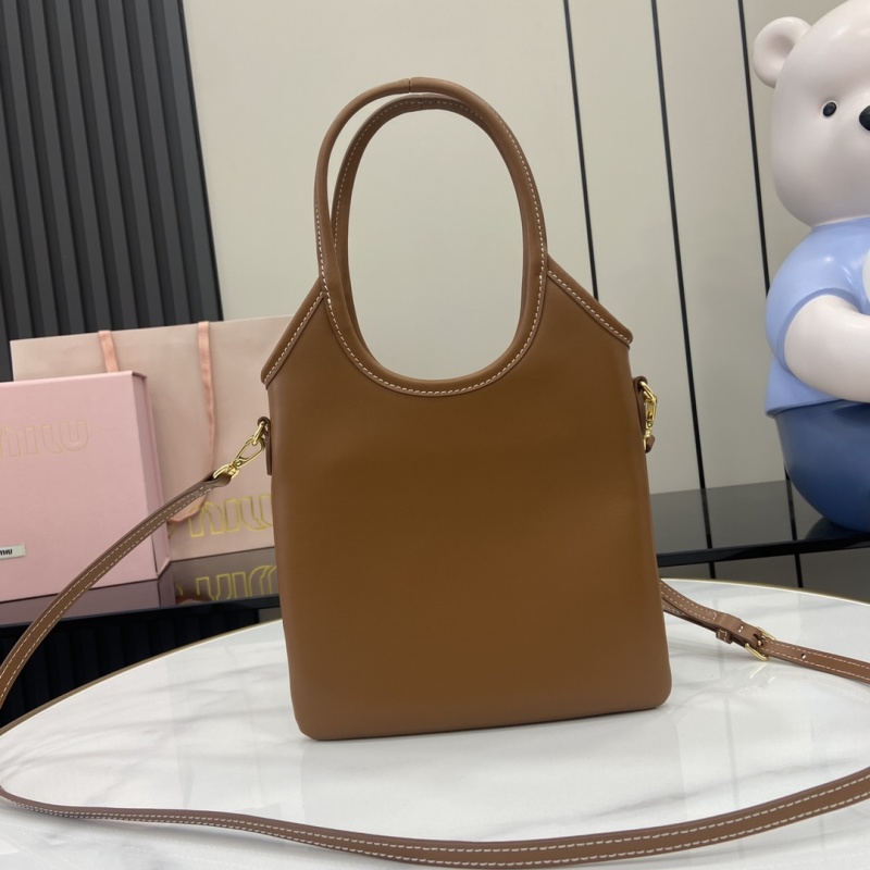 Сумка Miu Miu коричневая с логотипом