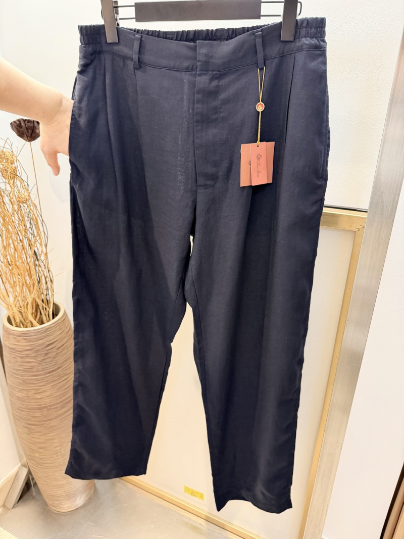Брюки мужские льняные Loro Piana широкие