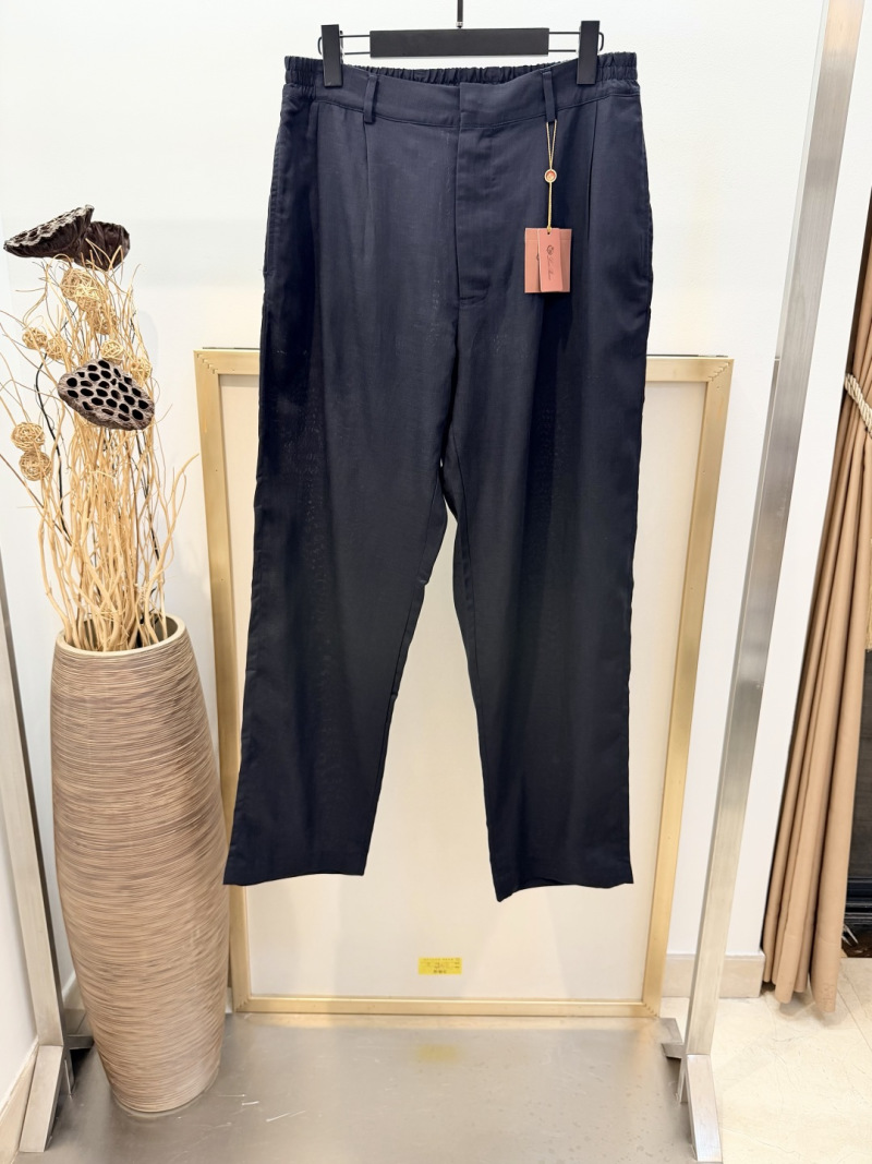 Брюки мужские льняные Loro Piana широкие