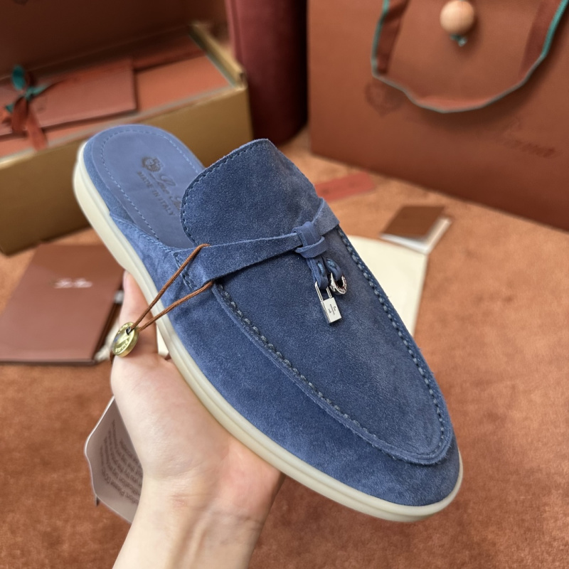 Мокасины Loro Piana Babouche Charms Walk со светлой подошвой