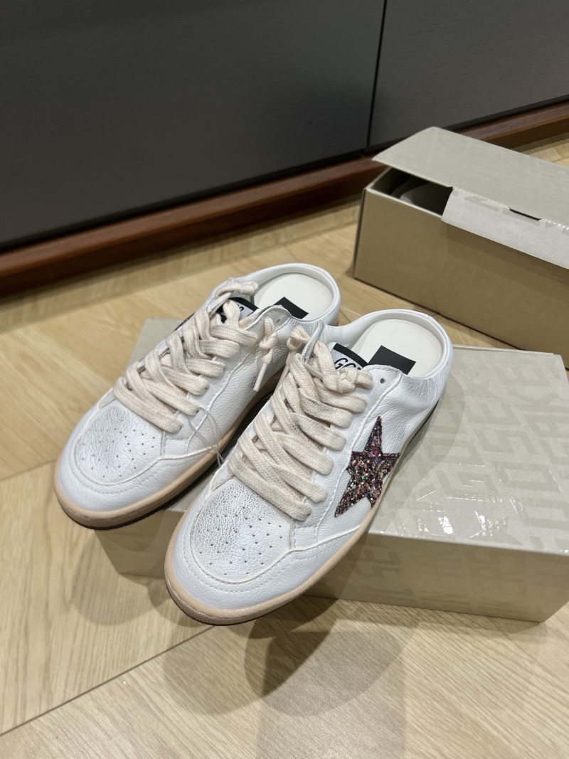 Женские кроссовки Golden Goose SNERKERS полусабо с звездой