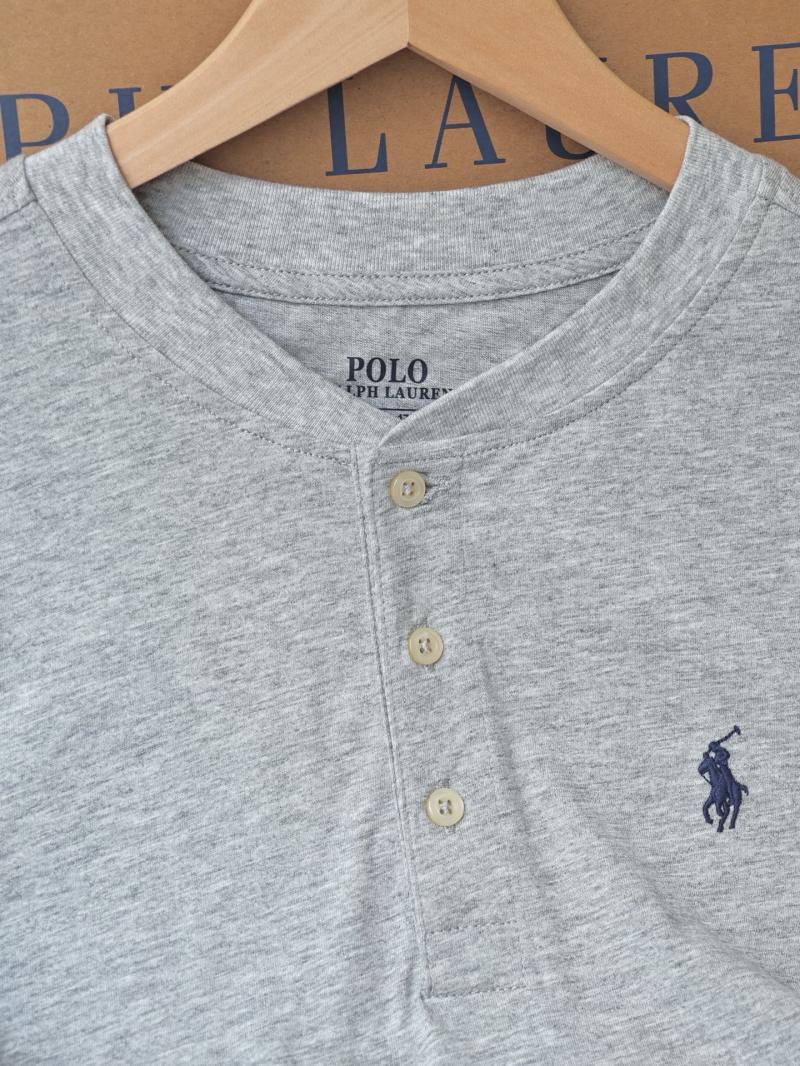 Футболка Polo Ralph Lauren с длинными рукавами и воротником хенли