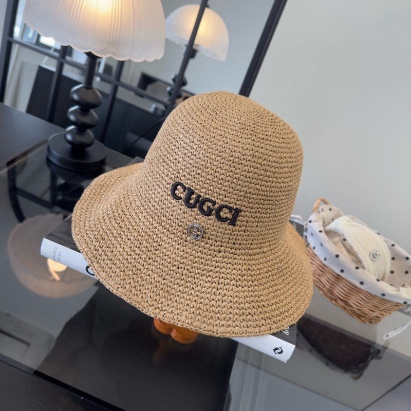 Складная летняя соломенная шляпа Gucci