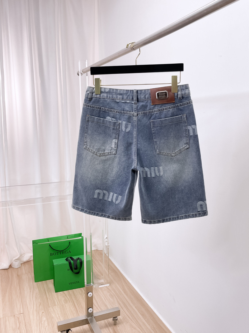 Джинсовые шорты MIU Miu Miu