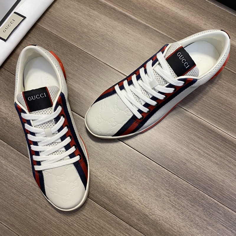 Мужские классические кроссовки с контрастной отделкой Gucci