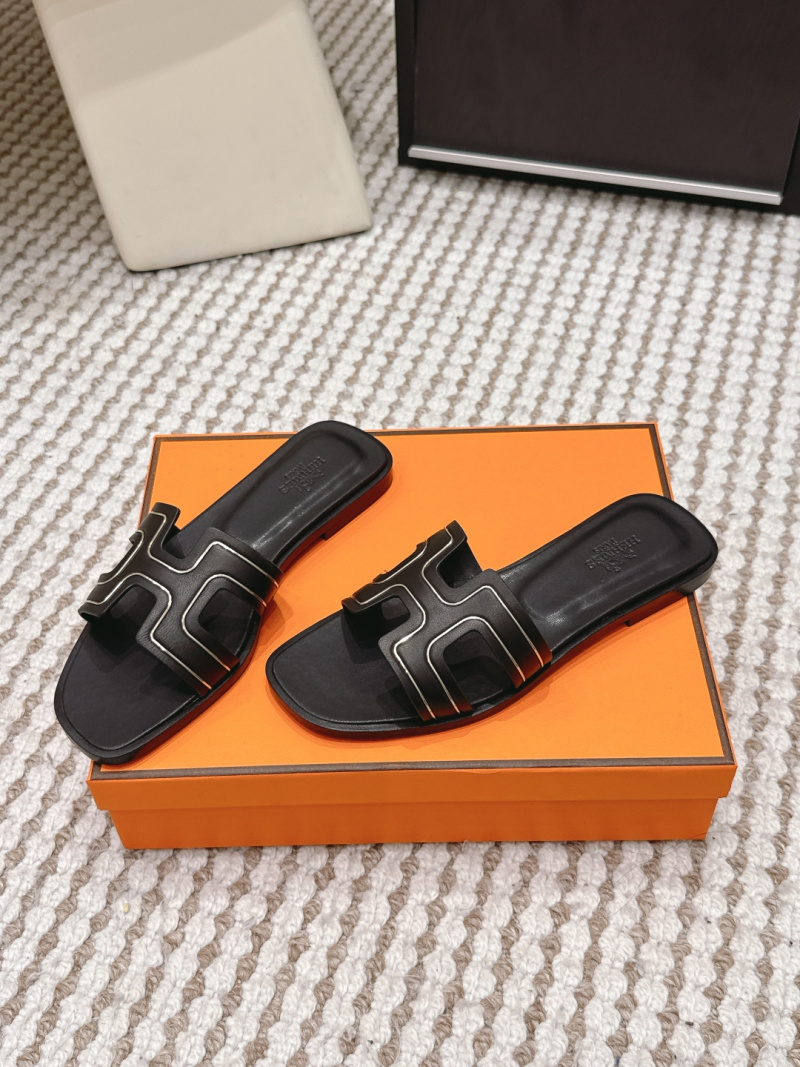 Сандалии-шлепанцы с H-образным ремешком Hermès