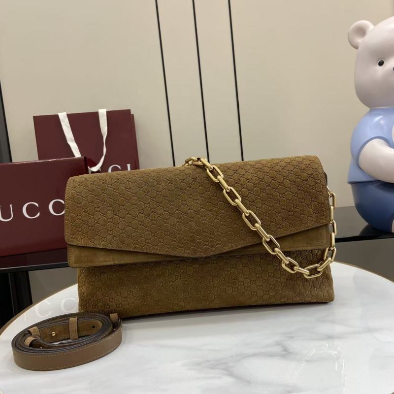 Сумка-клатч Gucci с цепочкой и ремнем