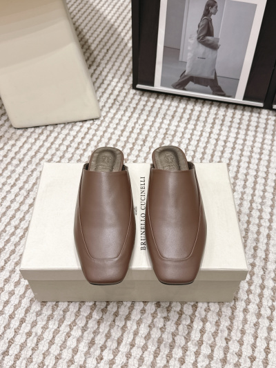 Женские кожаные лоферы Brunello Cucinelli