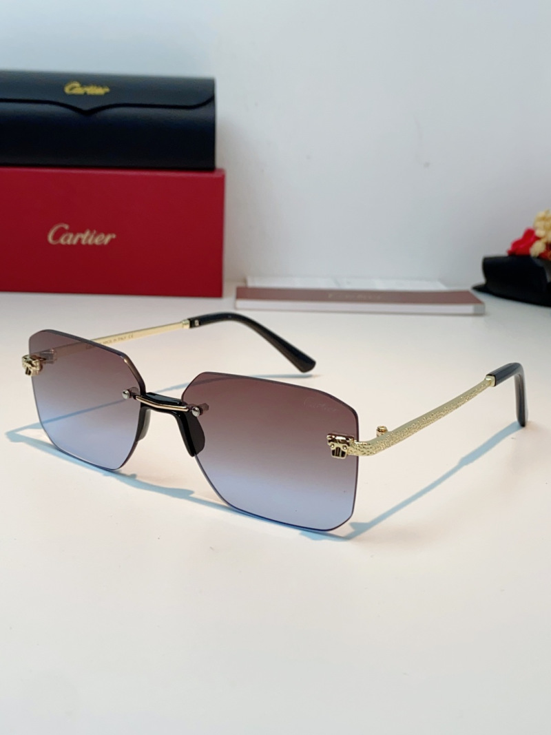 Солнцезащитные очки Cartier без оправы