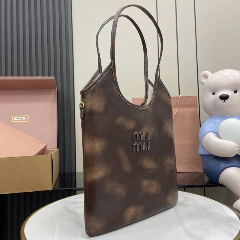 Сумка-тоут Miu Miu коричневый