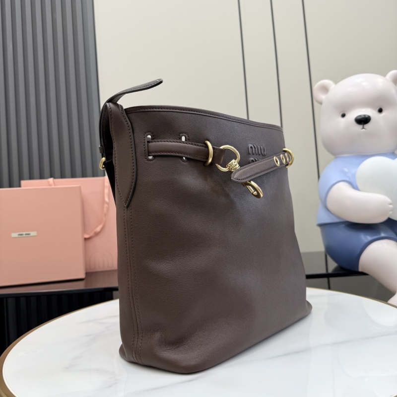 Сумка-мешок Miu Miu коричневая