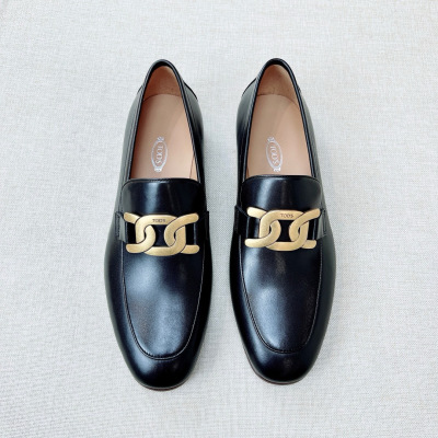 Мужские черные лоферы Tod's из телячьей кожи