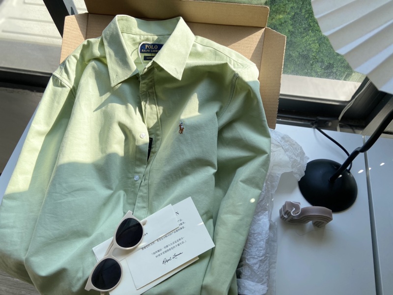 Рубашка Ralph Lauren зеленая