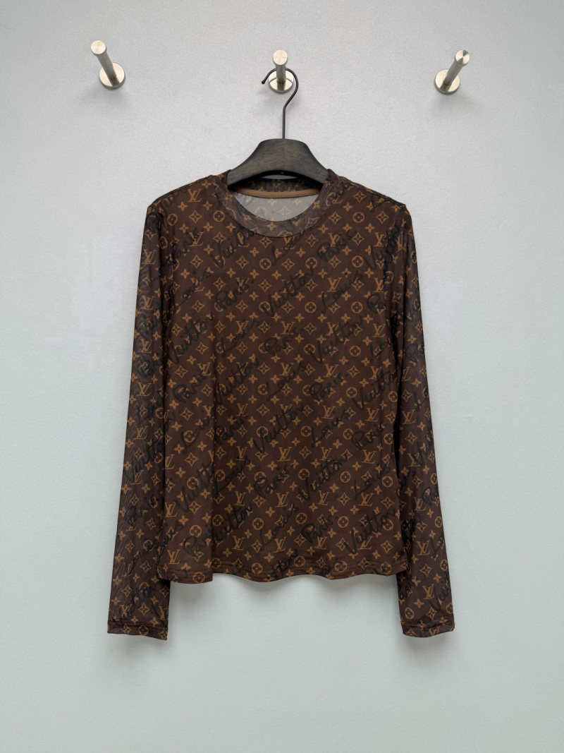 Монограммовая футболка Louis Vuitton с длинными рукавами