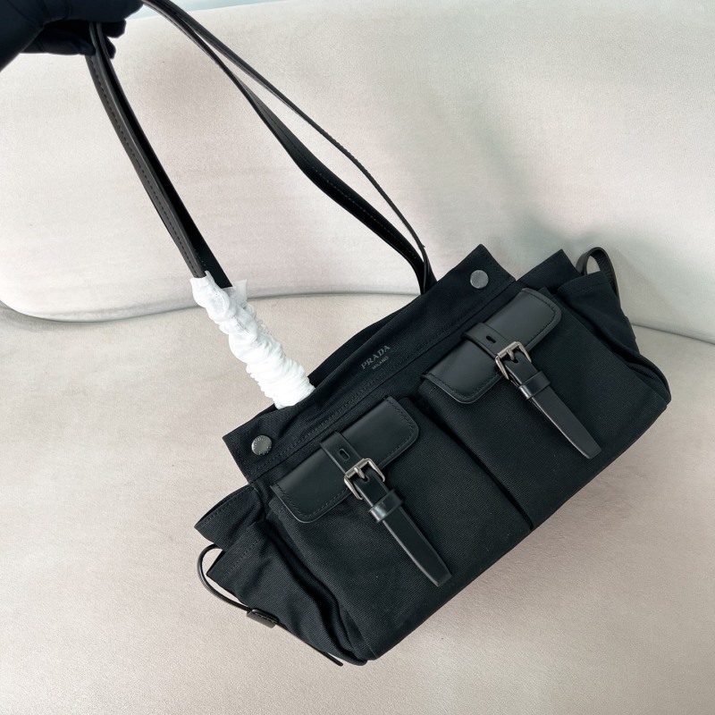 Сумка Prada Route черная тканевая