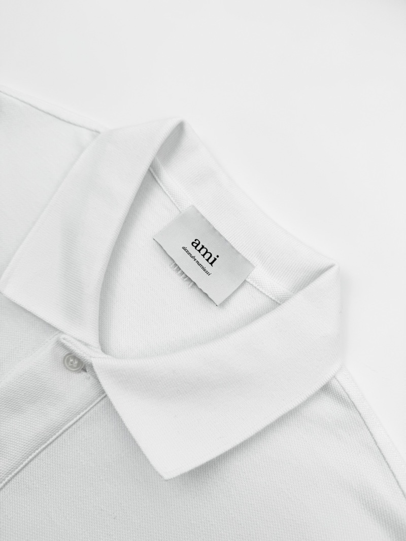 Футболка Polo Ami Paris с вышивкой сердца