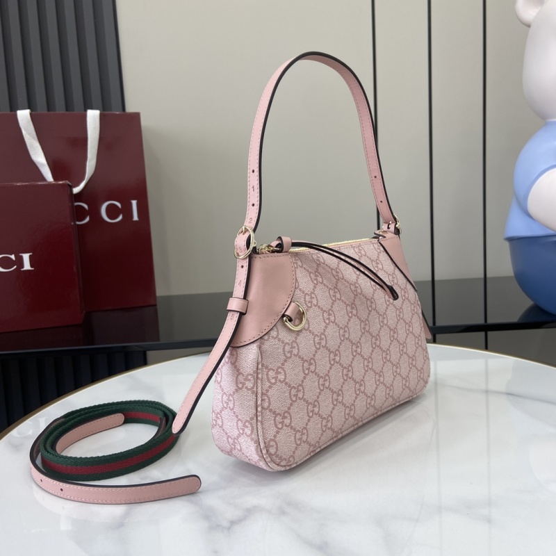 Сумка Gucci розовая с принтом