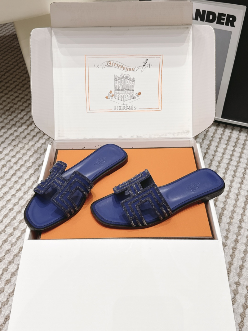 Женские босоножки-шлепанцы с буквой H Hermès