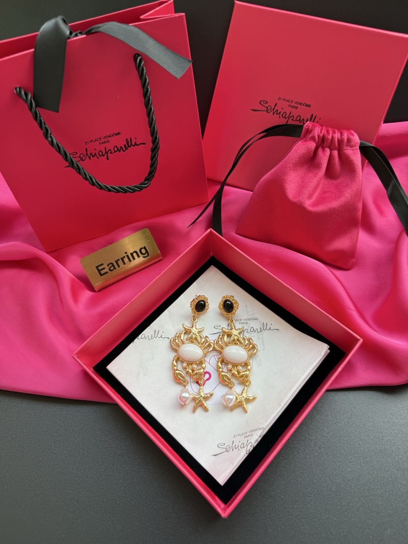 Серьги с крабами и жемчугом Schiaparelli