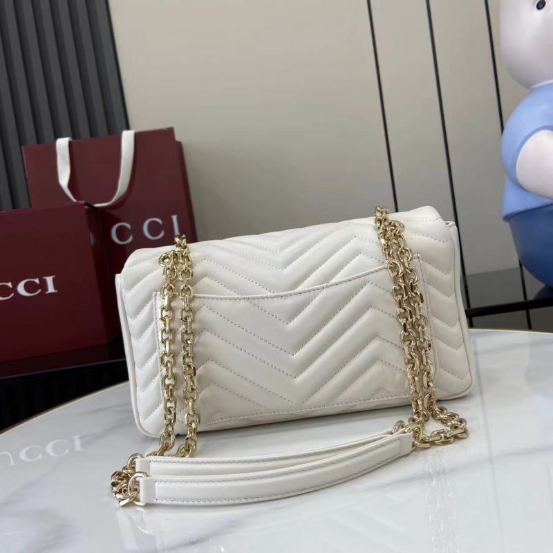 Сумка Gucci White GG Marmont