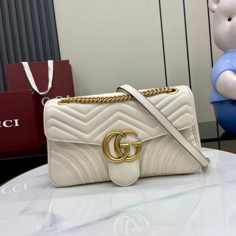 Женская сумка Gucci GG Marmont белый