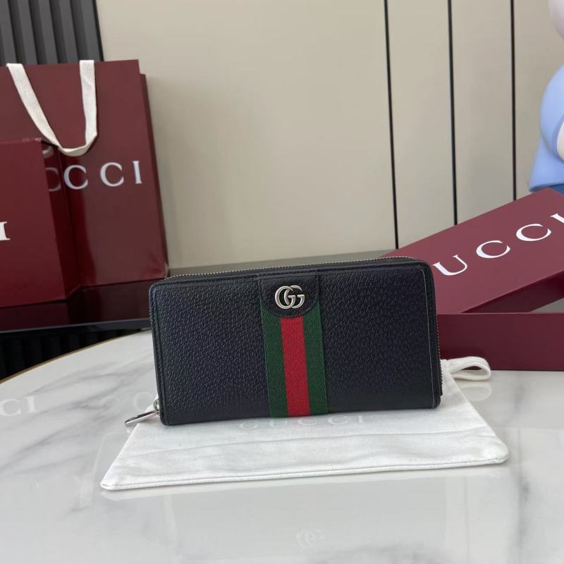 Портмоне Gucci с молнией и логотипом