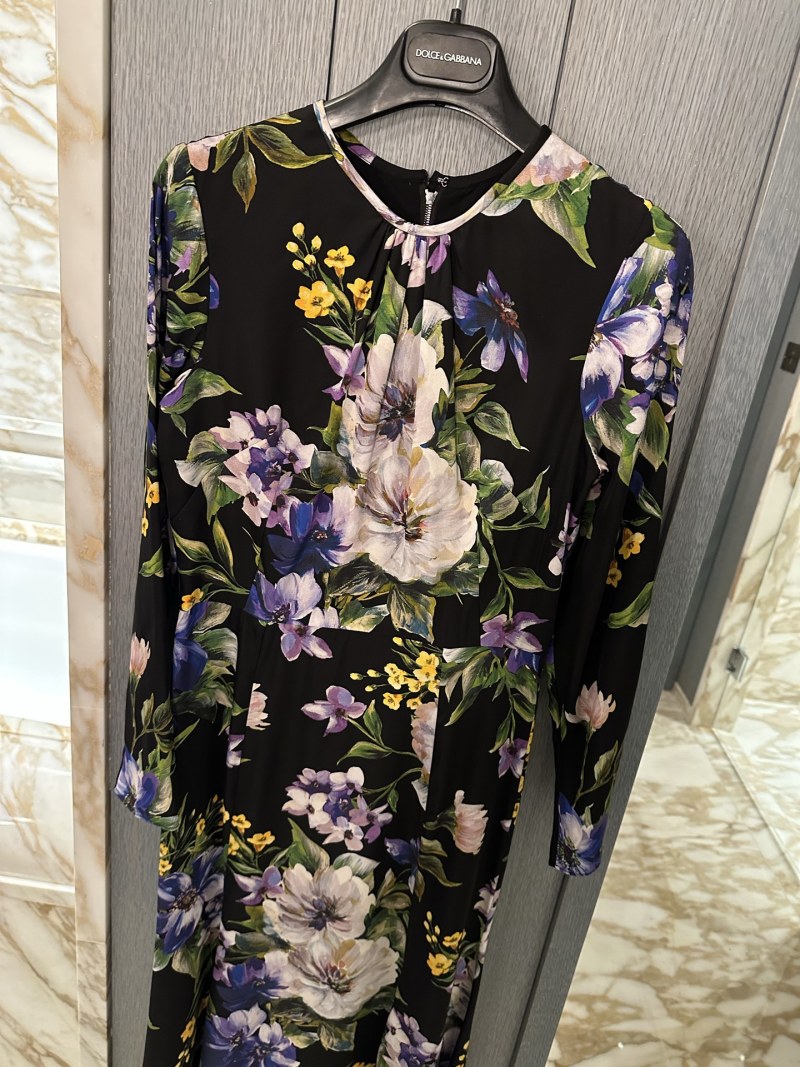 Повседневное платье с цветочным принтом Dolce & Gabbana
