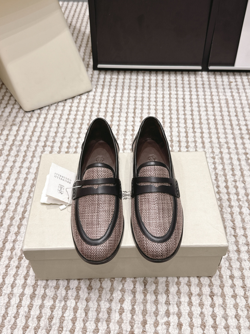 Женские плетеные лоферы Brunello Cucinelli