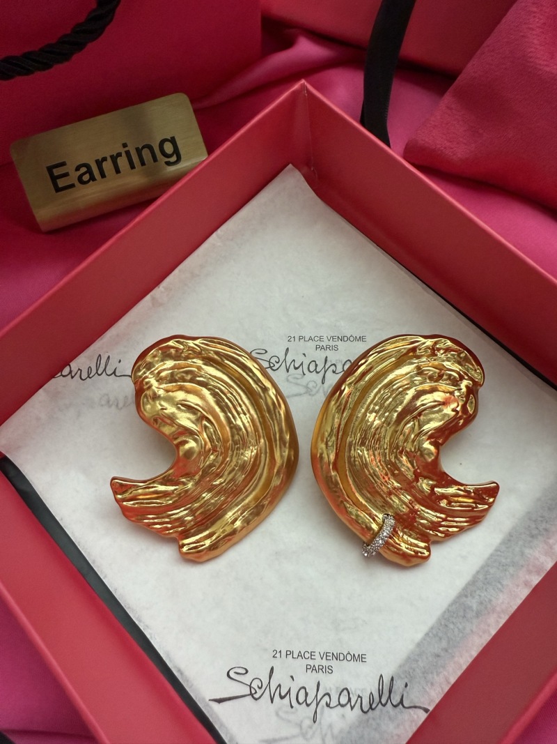 Серьги в виде волны Schiaparelli