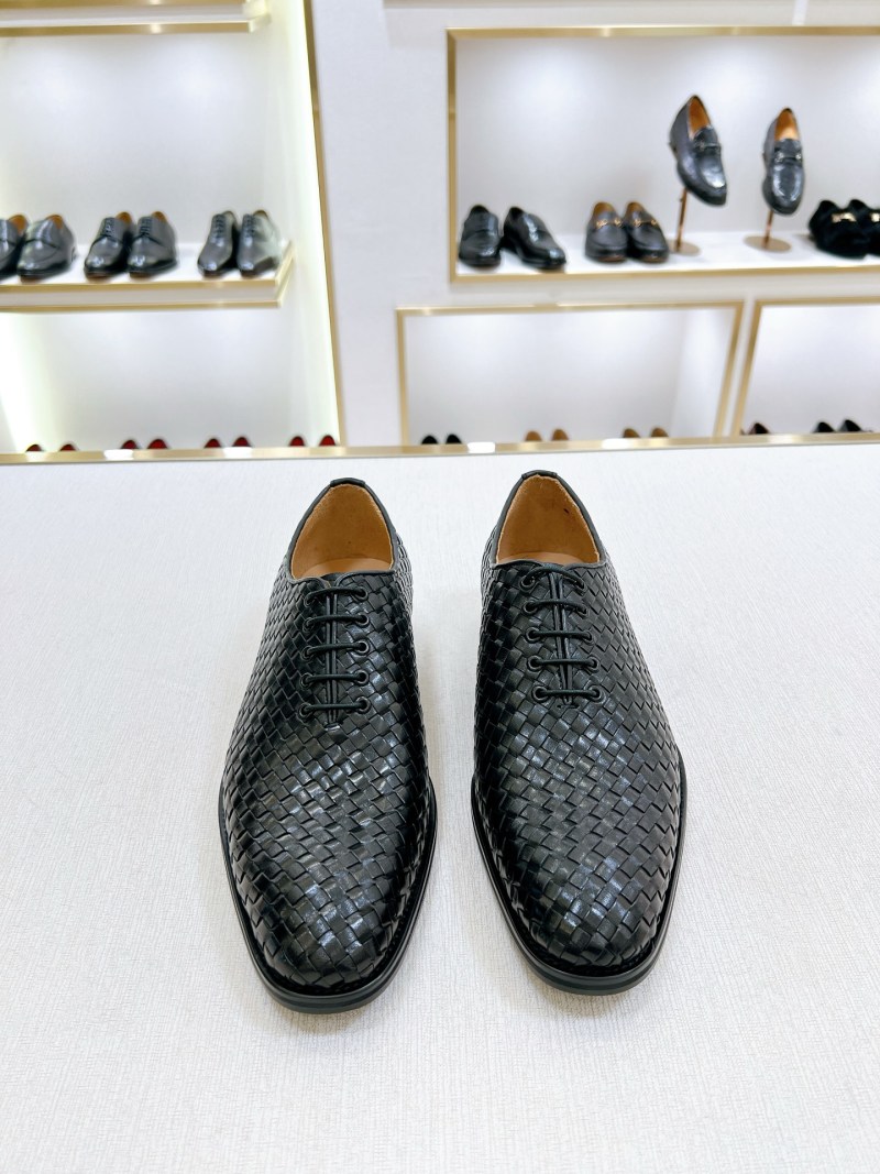 Боттега Венета мужские туфли черные плетеные Bottega Veneta