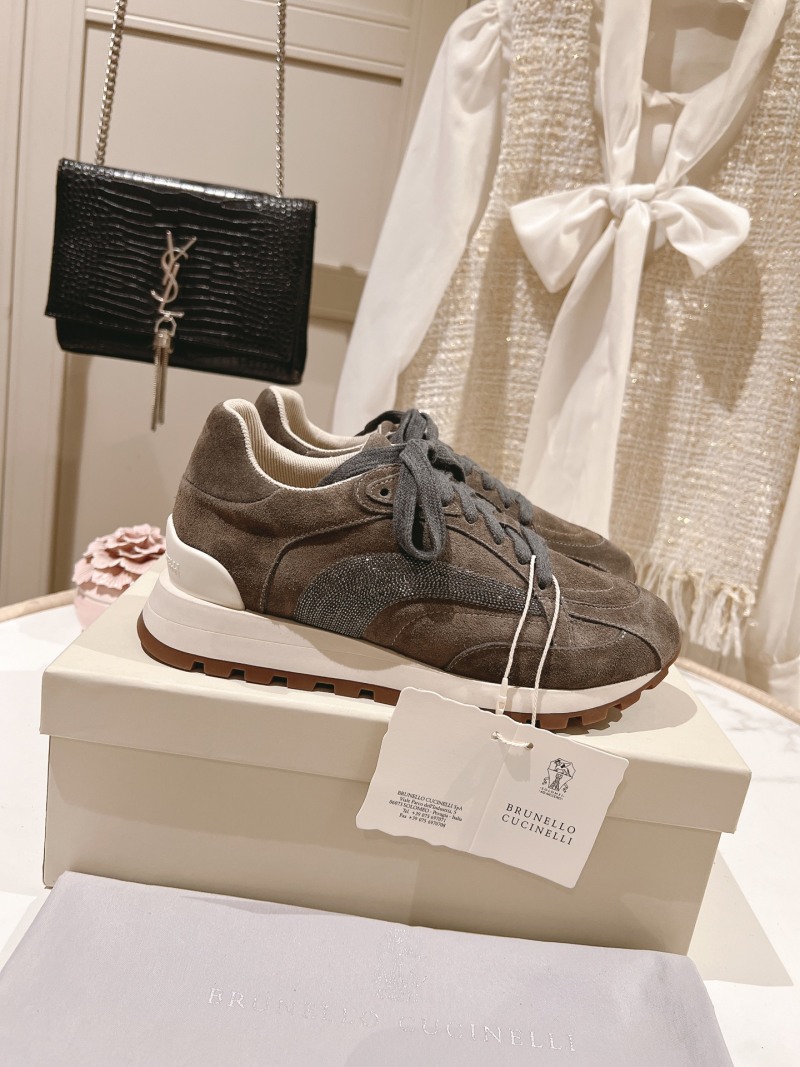 Кроссовки Brunello Cucinelli женские бежевые
