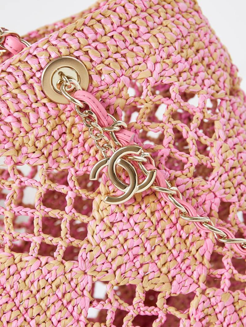 Пляжная плетеная сумка Chanel