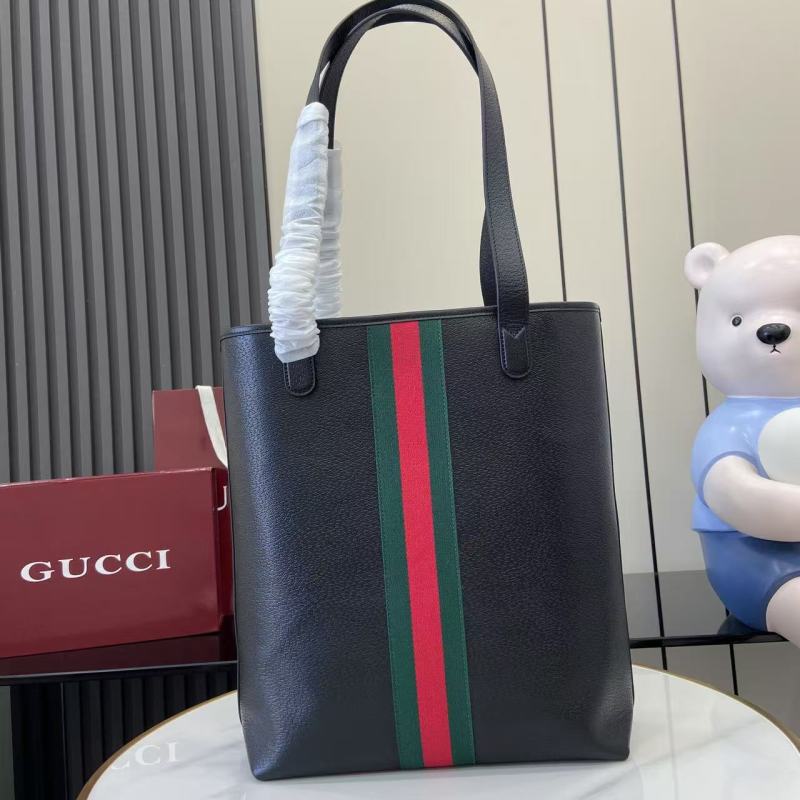 Сумка-тоут Gucci с красно-зеленой полосой