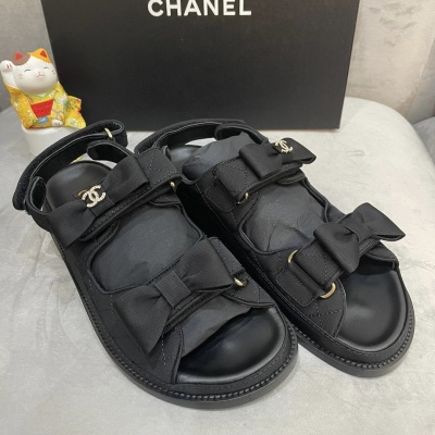 Босоножки Chanel с бантом