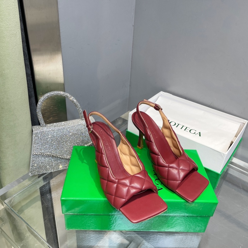 Женские туфли-сандалии на шнуре с квадратным носком Bottega Veneta