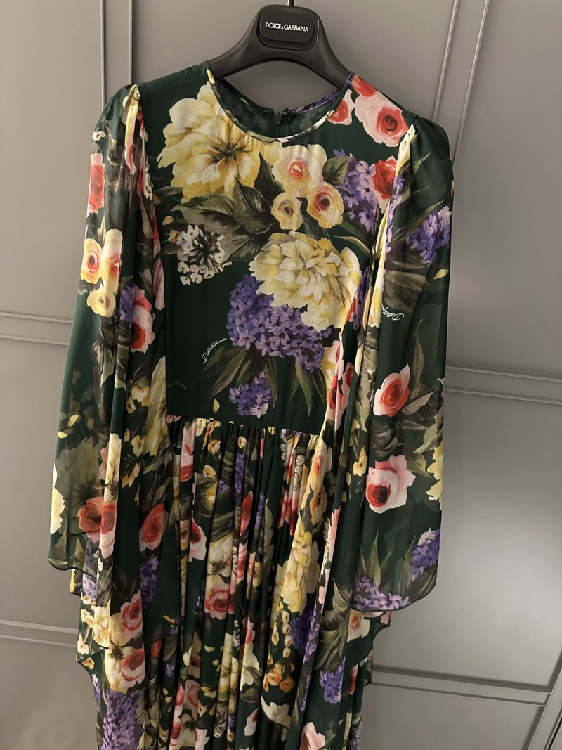 Вечернее платье с цветочным принтом Dolce & Gabbana