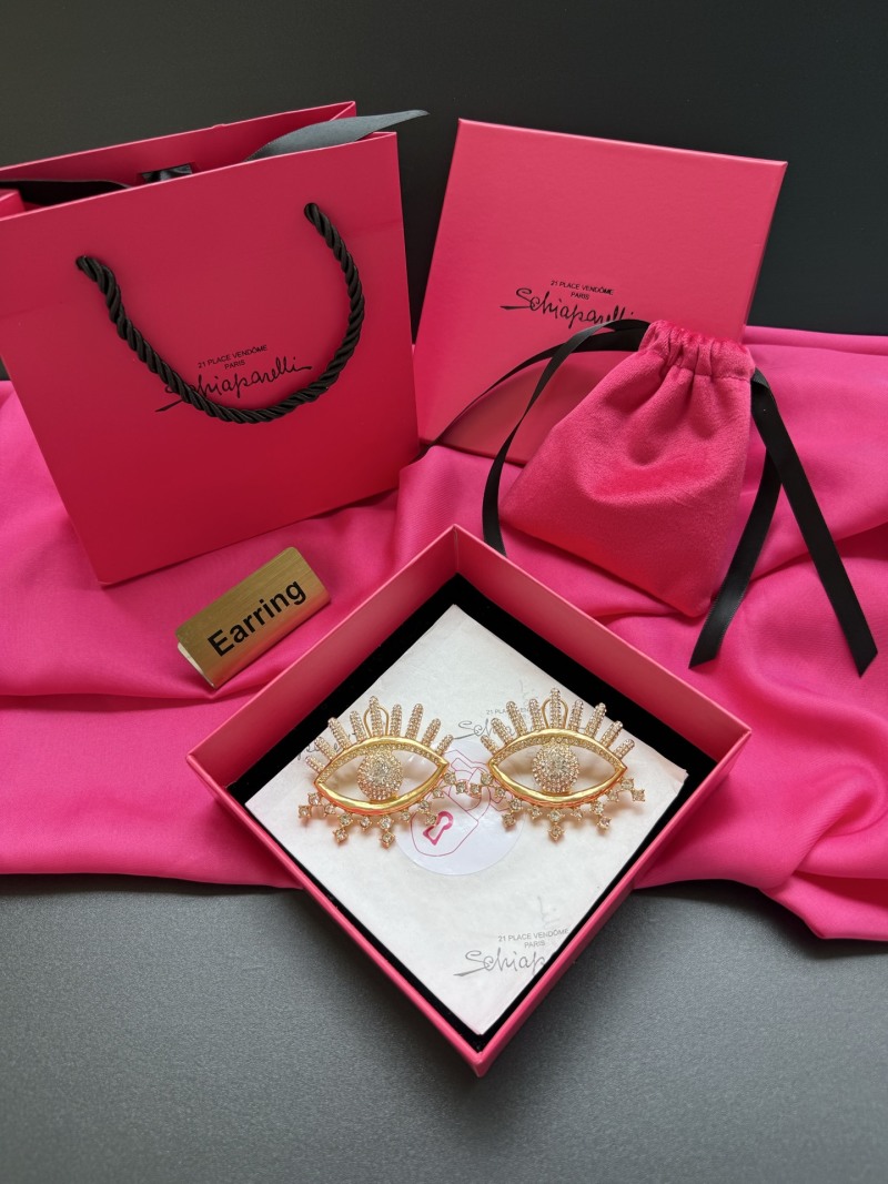 Брошь в виде глаза с кристаллами Schiaparelli