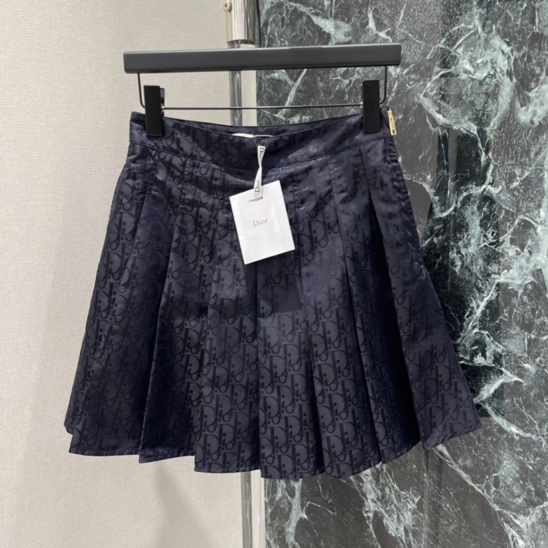 Плиссированная юбка с монограммным узором Dior