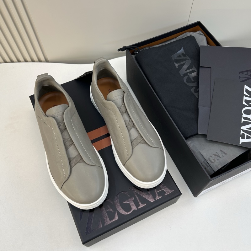 Мужские кожаные кроссовки Zegna