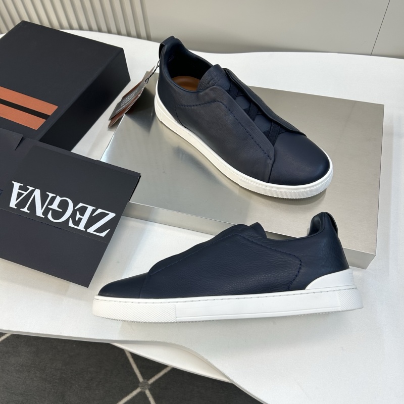 Мокасины мужские ZEGNA синие классические